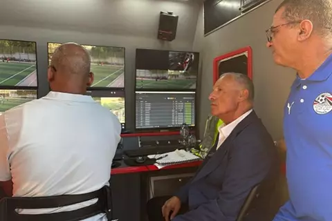 هاني أبو ريدة يتابع تدريب 40 حكمًا على تقنية الفيديو